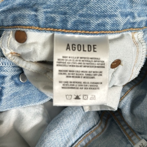 AGOLDE Riley High Rise Straight Crop in Shatter lA056B-983 size 24 - Picture 8 of 9